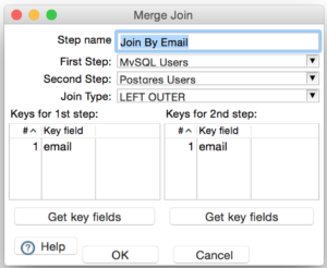Merge join example with various step names
